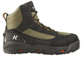 Olive/Black Wading Boots with Felt Soles Y58910