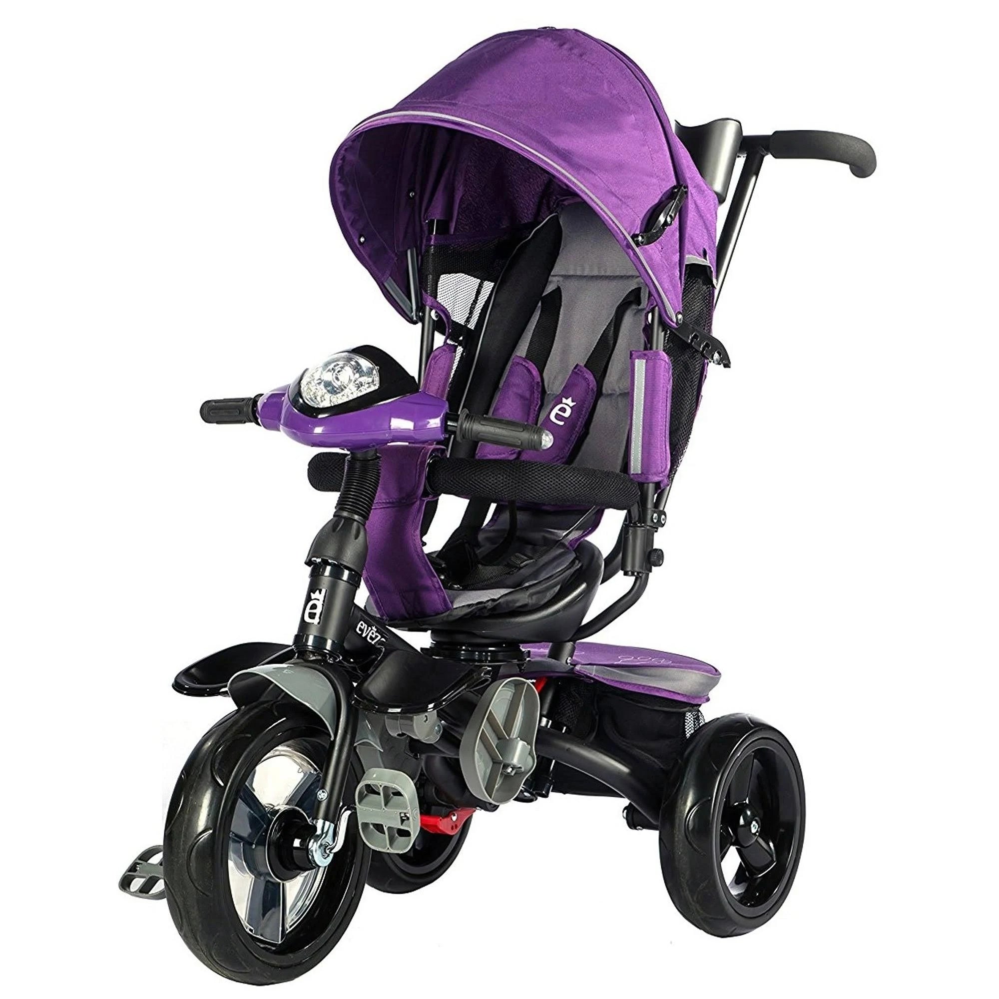 Pink 4-in-1 Full Canopy Stroller Trike E8125