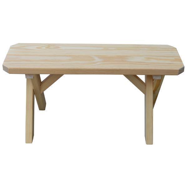 Mushroom Stain 6ft Picnic Crossleg Bench R35603