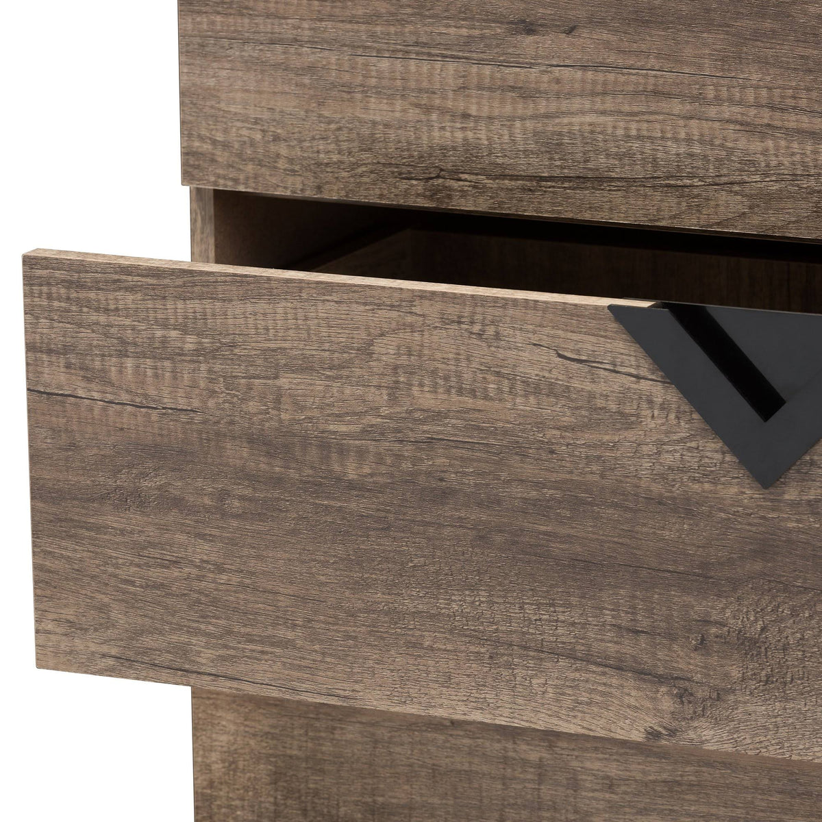 Light Brown Wood 3-Drawer Chest P710624