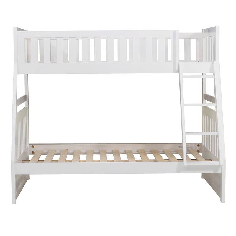 White Twin Over Full Wood Bunk Bed H74575