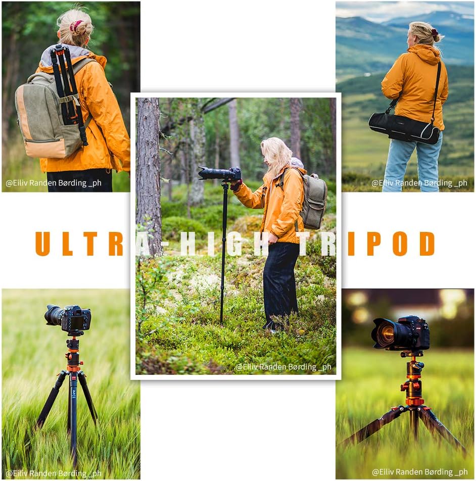 94 Inch 4 Section Aluminium Camera Tripod with Ball Head P837