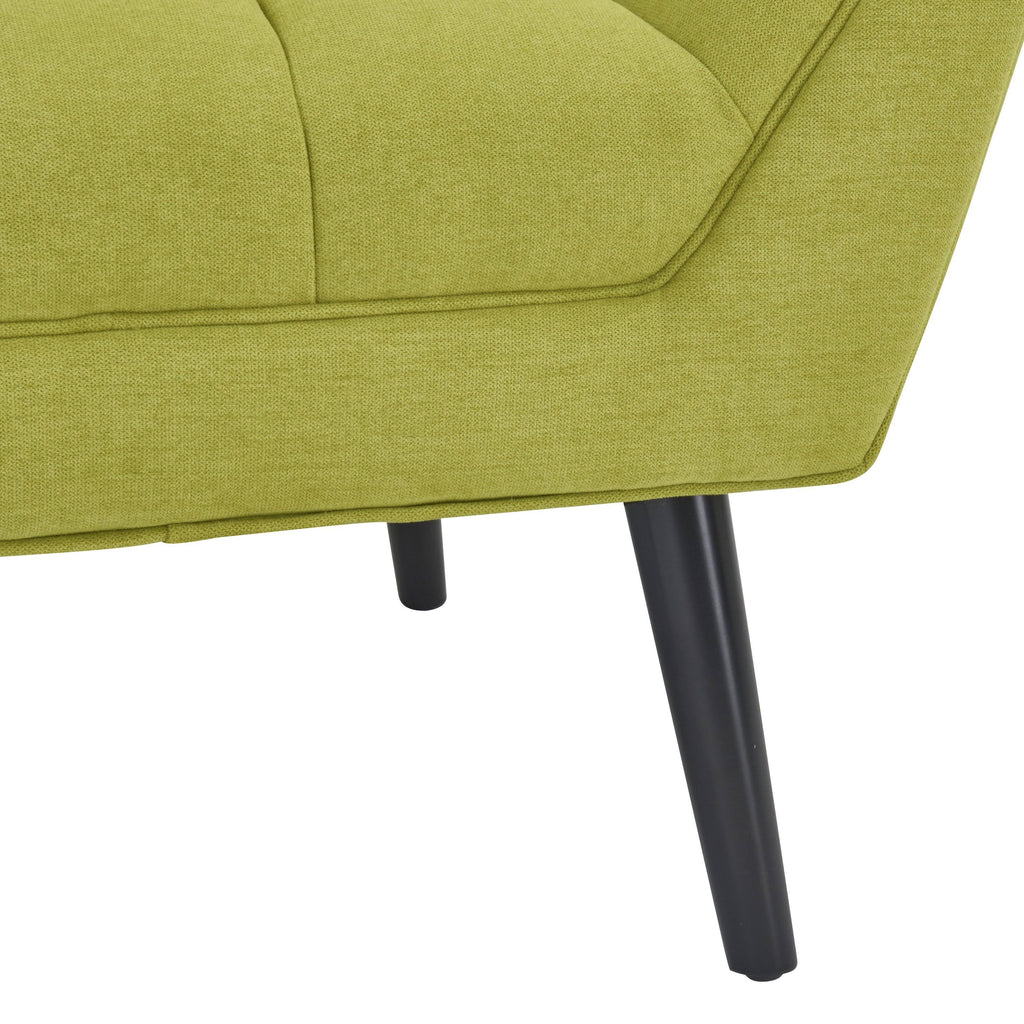 Medium Blue Velour Channel Tufted Armchair H65479