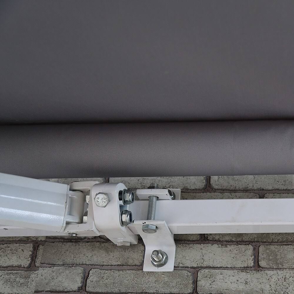 Retractable Patio Deck Awning Motorized 6.5 x 5 ft Grey L802