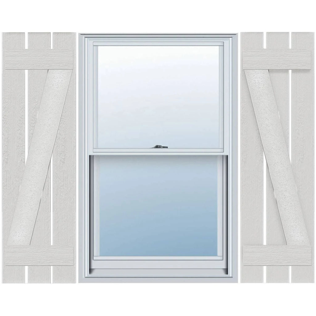 Rustic Faux Wood Shutters E56694