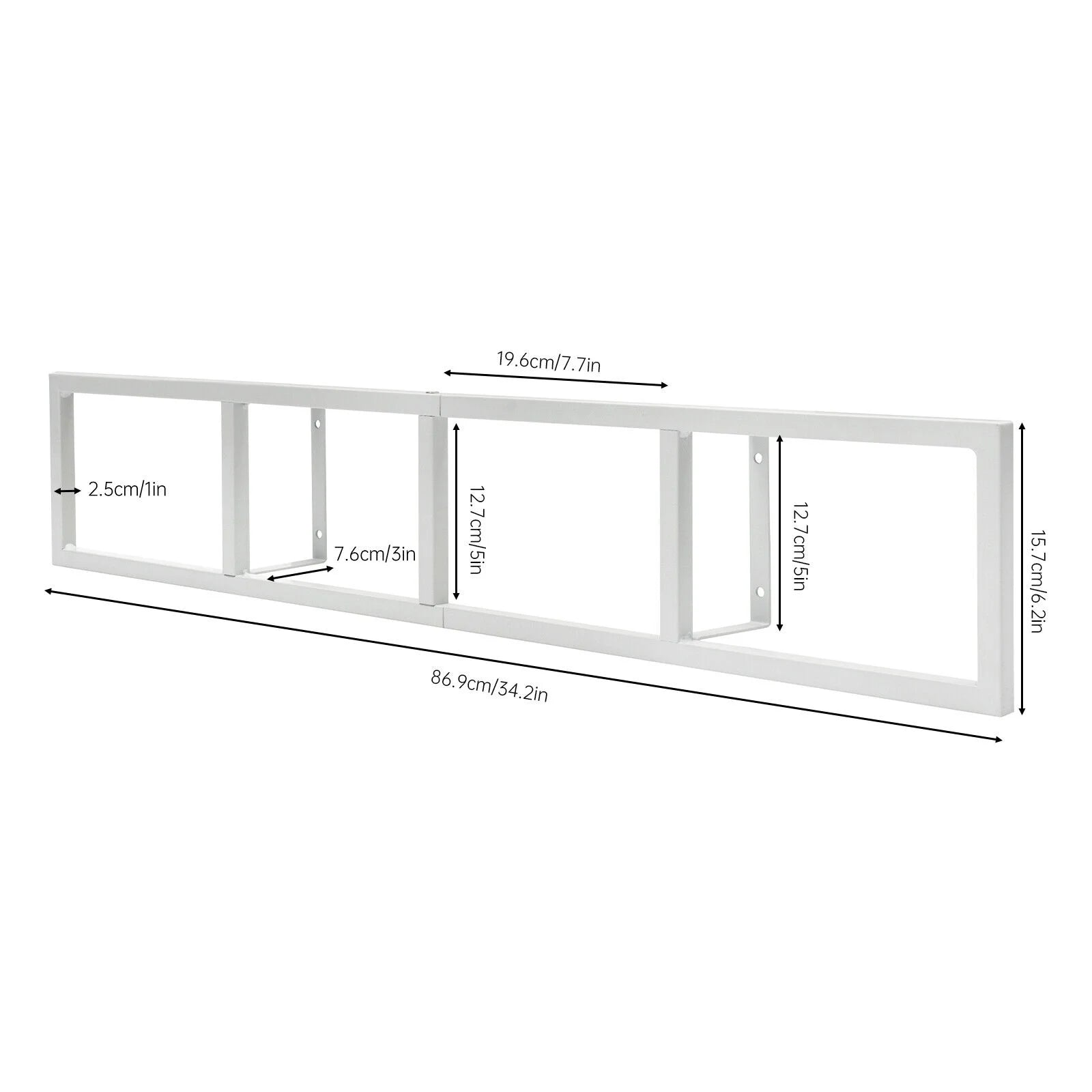 Metal Wall Mount CD DVD Media Storage Rack T707837
