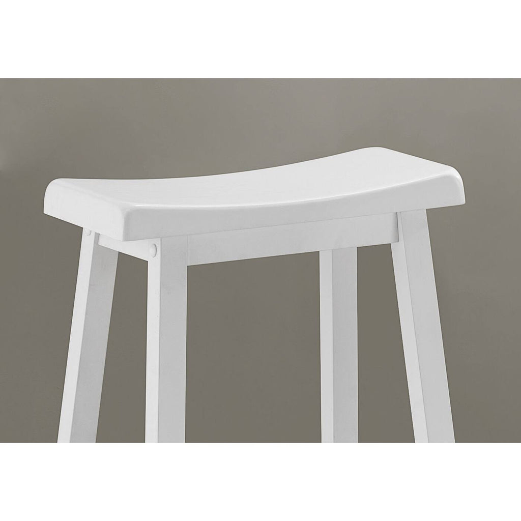 White Two Piece Barstool Set of 2 F7887