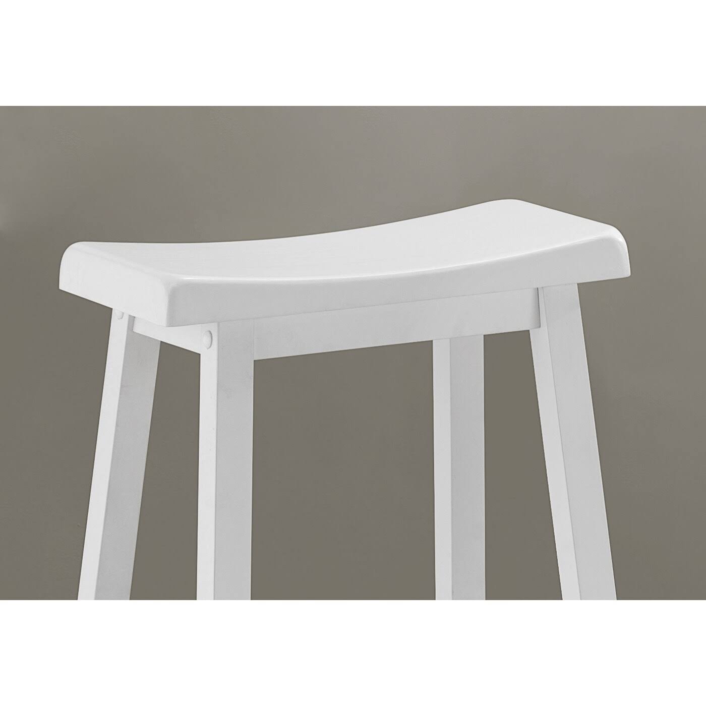 White Two Piece Barstool Set of 2 F7887