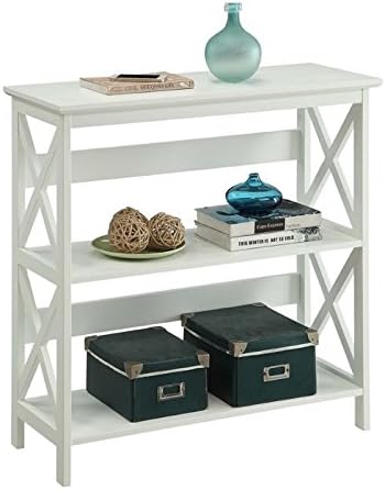White 2 Shelf Bookcase S632