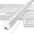 LED Shop Light 4ft 6500k 3100lm 24w, Pack of 12, Linkable, T5, Built-in On/Off Switch L343890