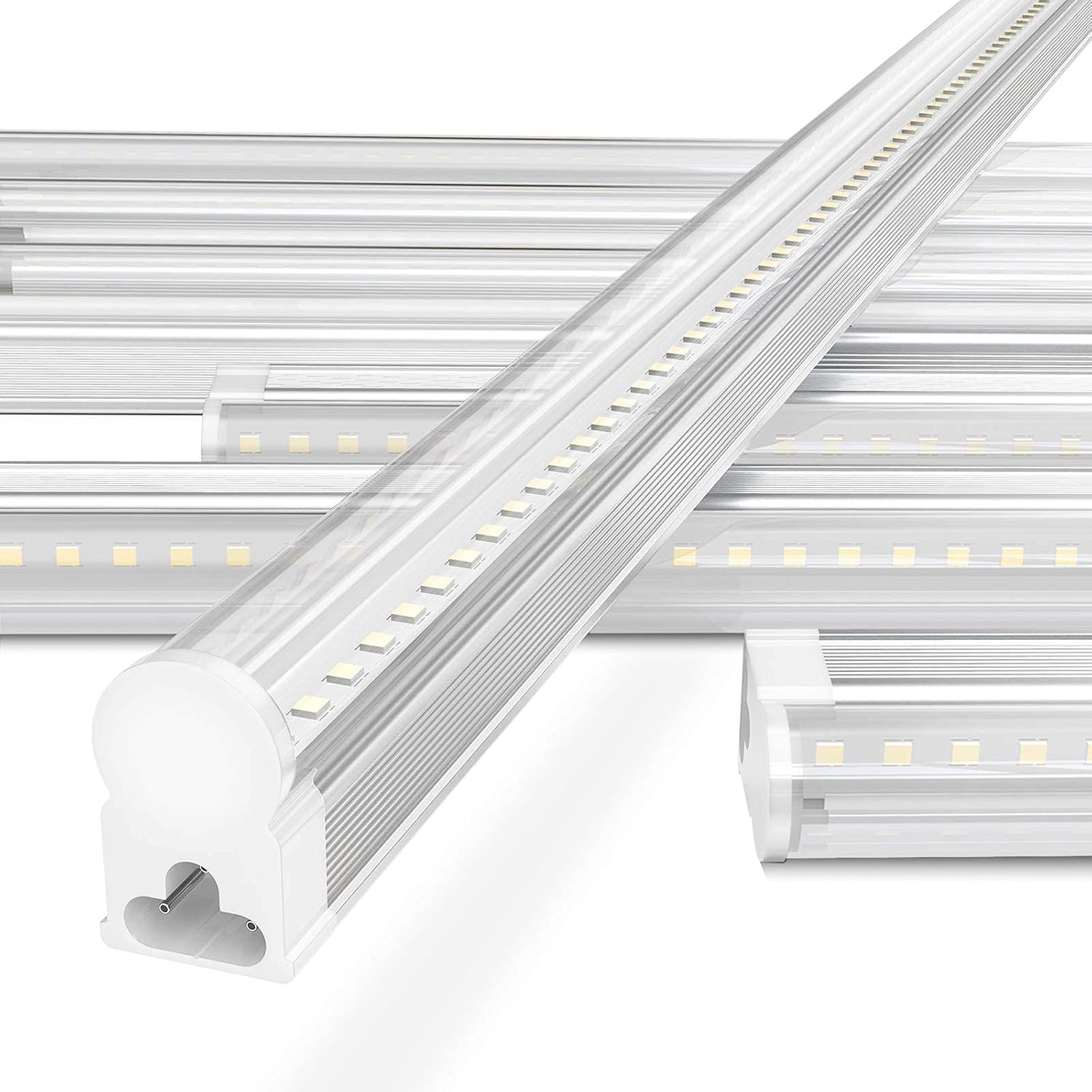 LED Shop Light 4ft 6500k 3100lm 24w, Pack of 12, Linkable, T5, Built-in On/Off Switch L343890