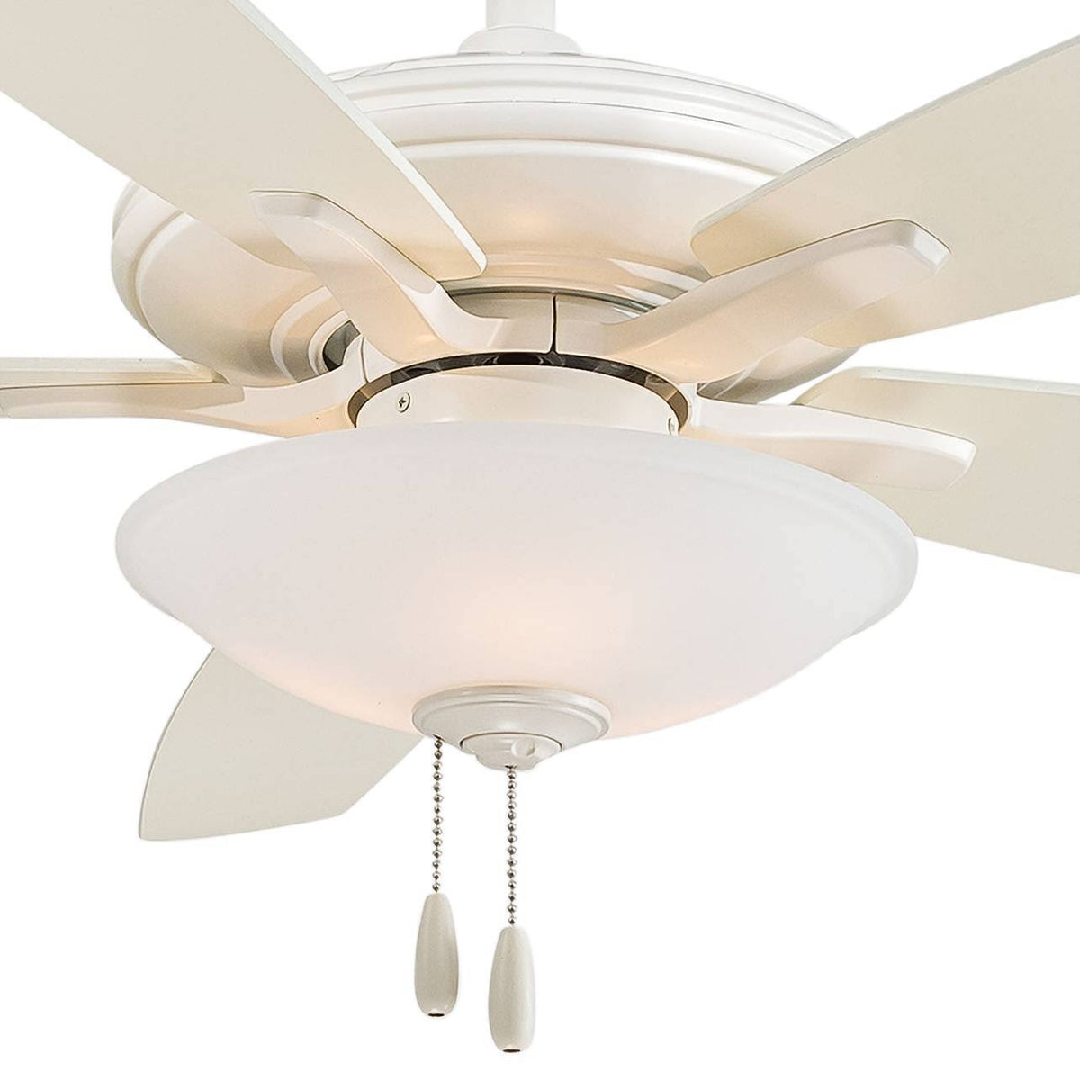 Bone White LED Ceiling Fan V19618