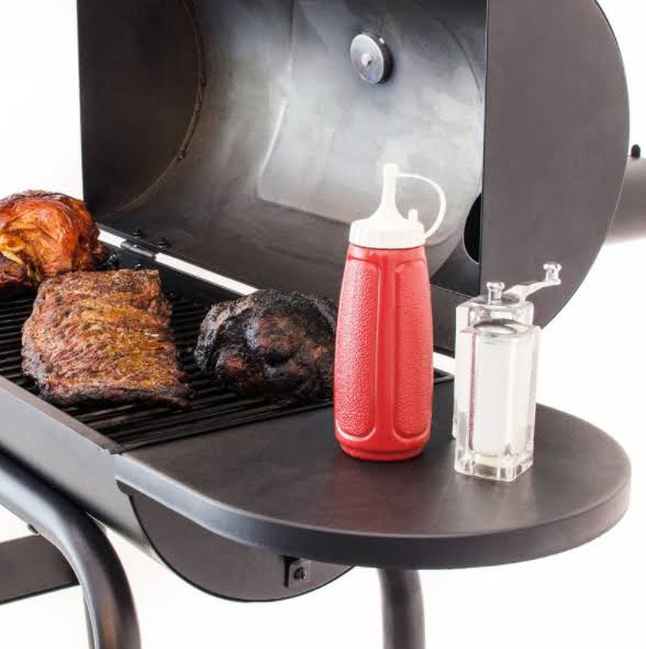 Black Offset Charcoal Smoker U580587