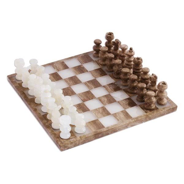 Brown Chess Board Game R25396