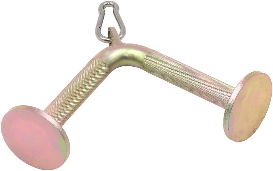 Cable Machine Accessory Set with Tricep Rope, V-Shaped Bar, Double D Handle & Rotating Straight Bar B4117