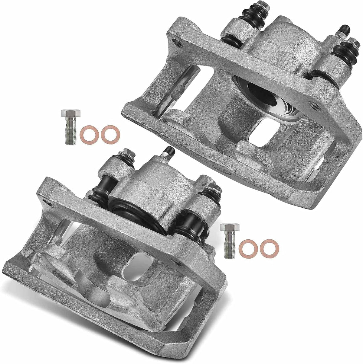 Disc Brake Caliper Assembly with Bracket Rear Left and Right 2-PC X775