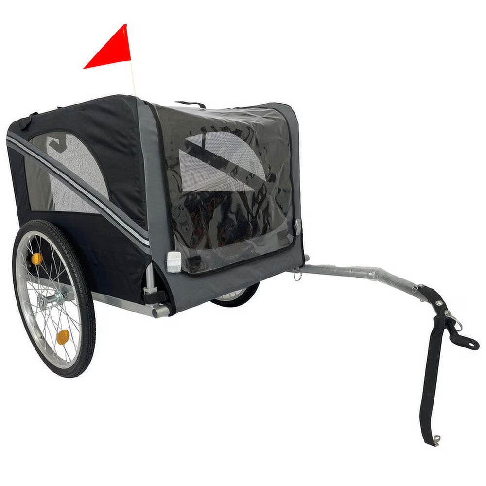 Heavy Duty Foldable Pet Stroller Dog Carrier Bicycle Trailer A494194