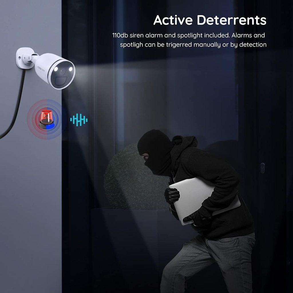 2K/4MP WiFi Security Camera with Color Night Vision M6381