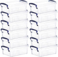 Clear Plastic Storage Bins with Lids N18741