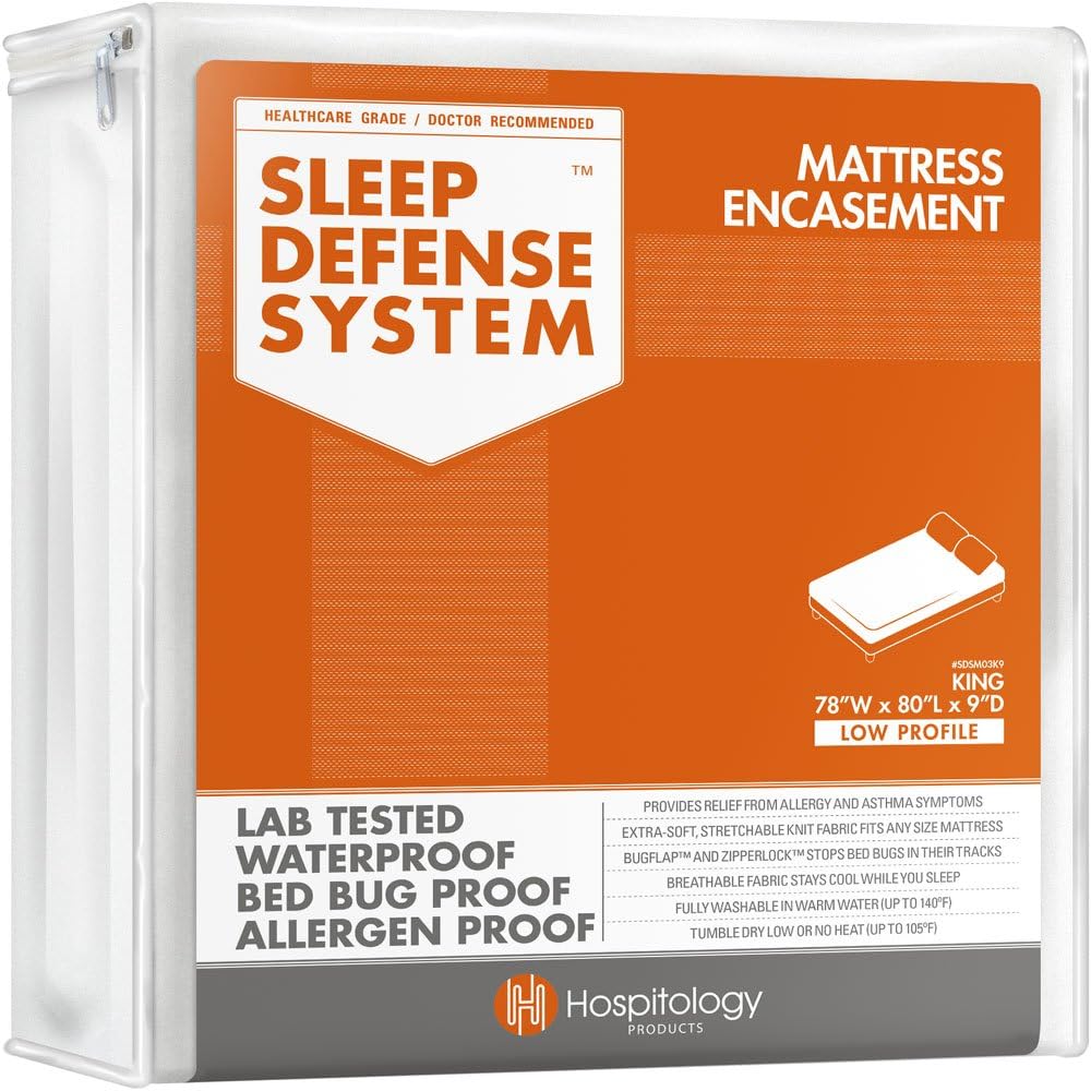 Full/Double Waterproof Zippered Mattress Encasement W781889