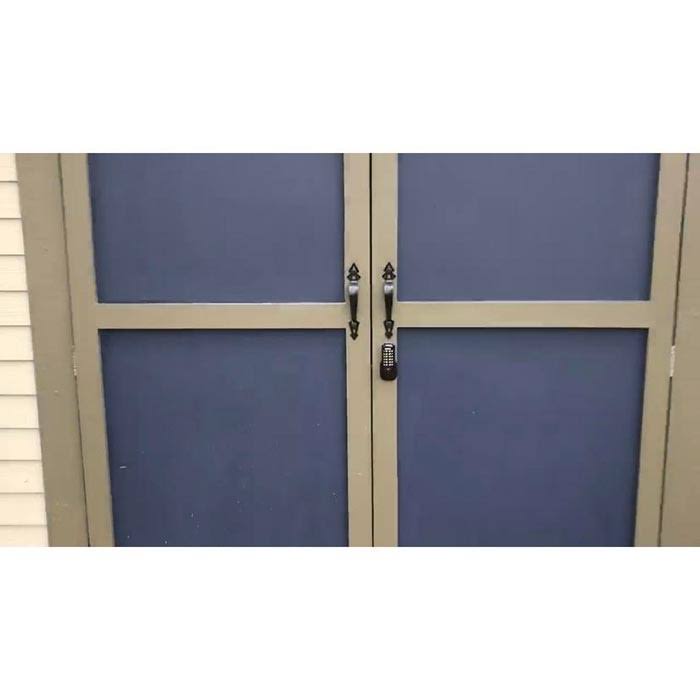 Bright Brass Mechanical Keyless Surface Mount Slide Deadbolt M8685