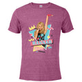 Berry Snow Heather Short Sleeve Blended T-Shirt J5488