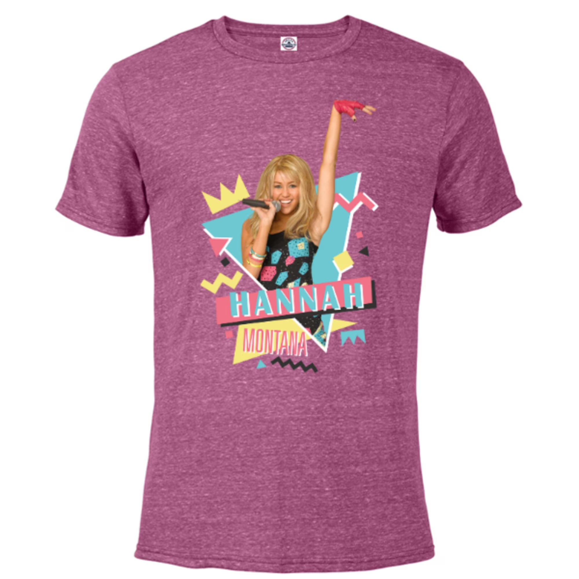 Berry Snow Heather Short Sleeve Blended T-Shirt J5488