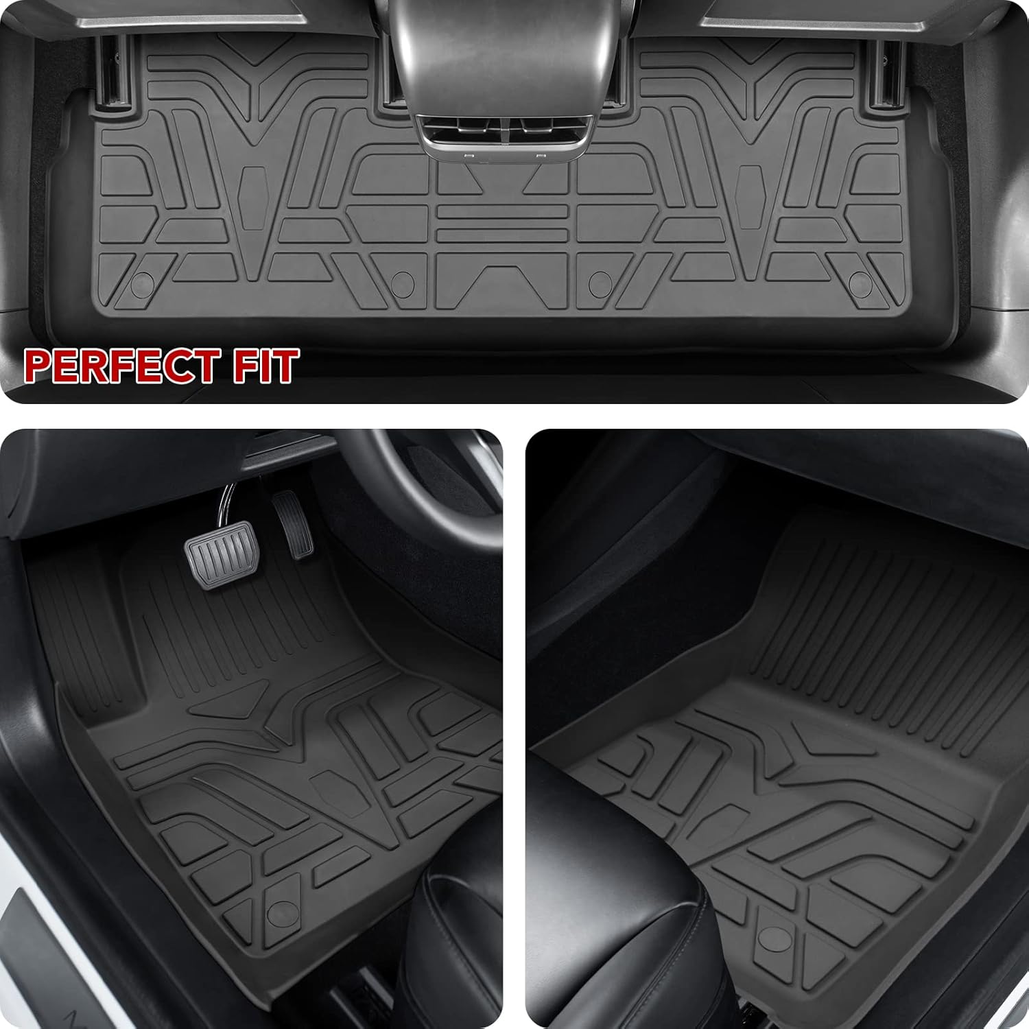 TPE All-Weather Floor Mat Set for Model 3 2021 2022 C285062