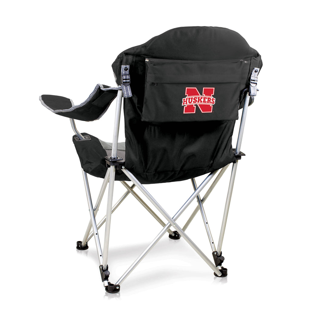 Black Reclining Camp Chair D538