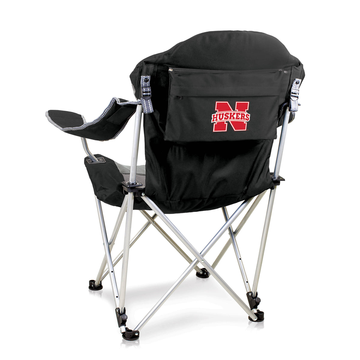 Black Reclining Camp Chair D538