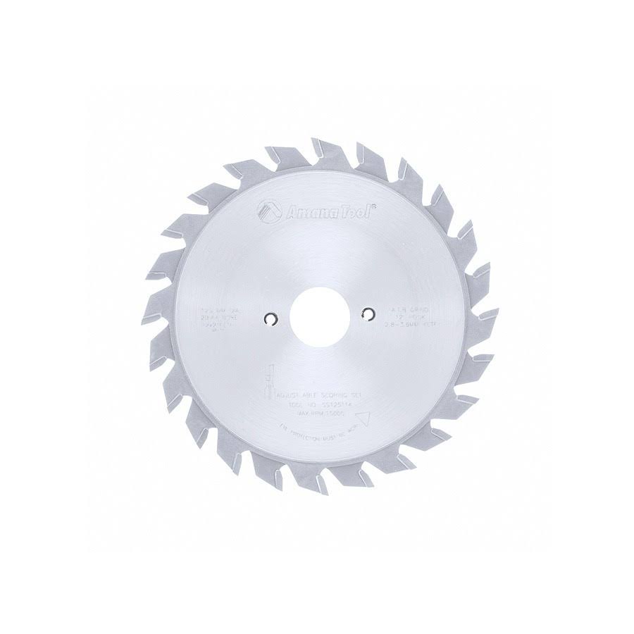 Carbide Tipped Adjustable Scoring Saw Blade 125mm D x 24T ATB 12 Deg 20mm Bore M627