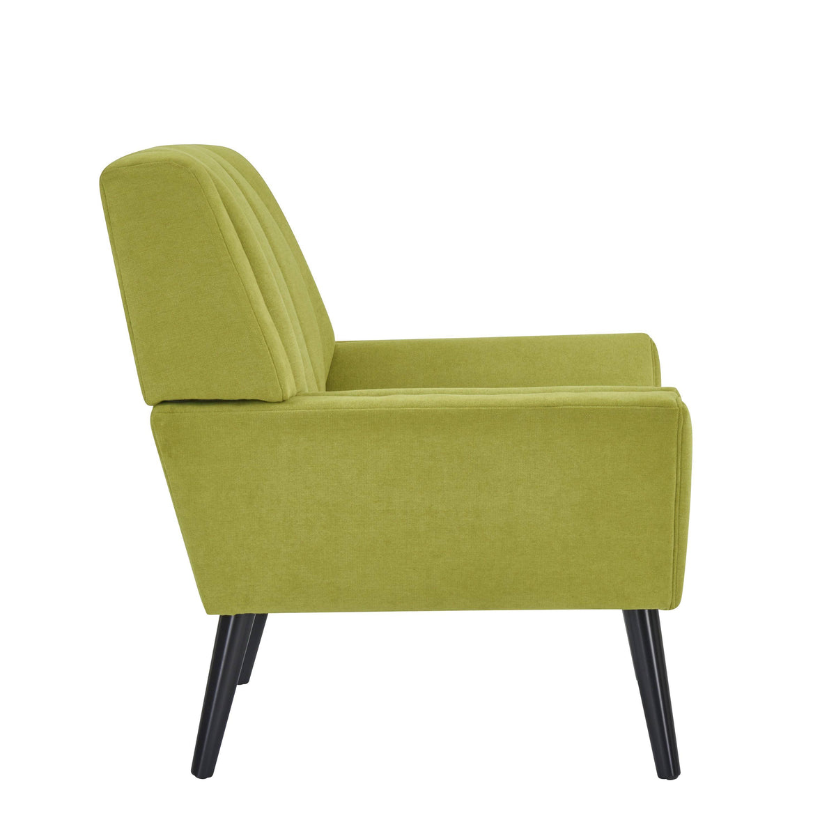 Medium Blue Velour Channel Tufted Armchair H65479