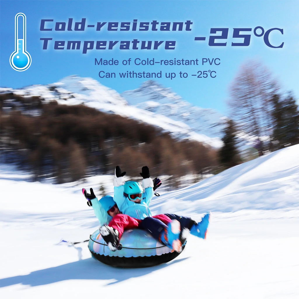 Inflatable Ski Ring PVC Snow Tube with Handle Y311946
