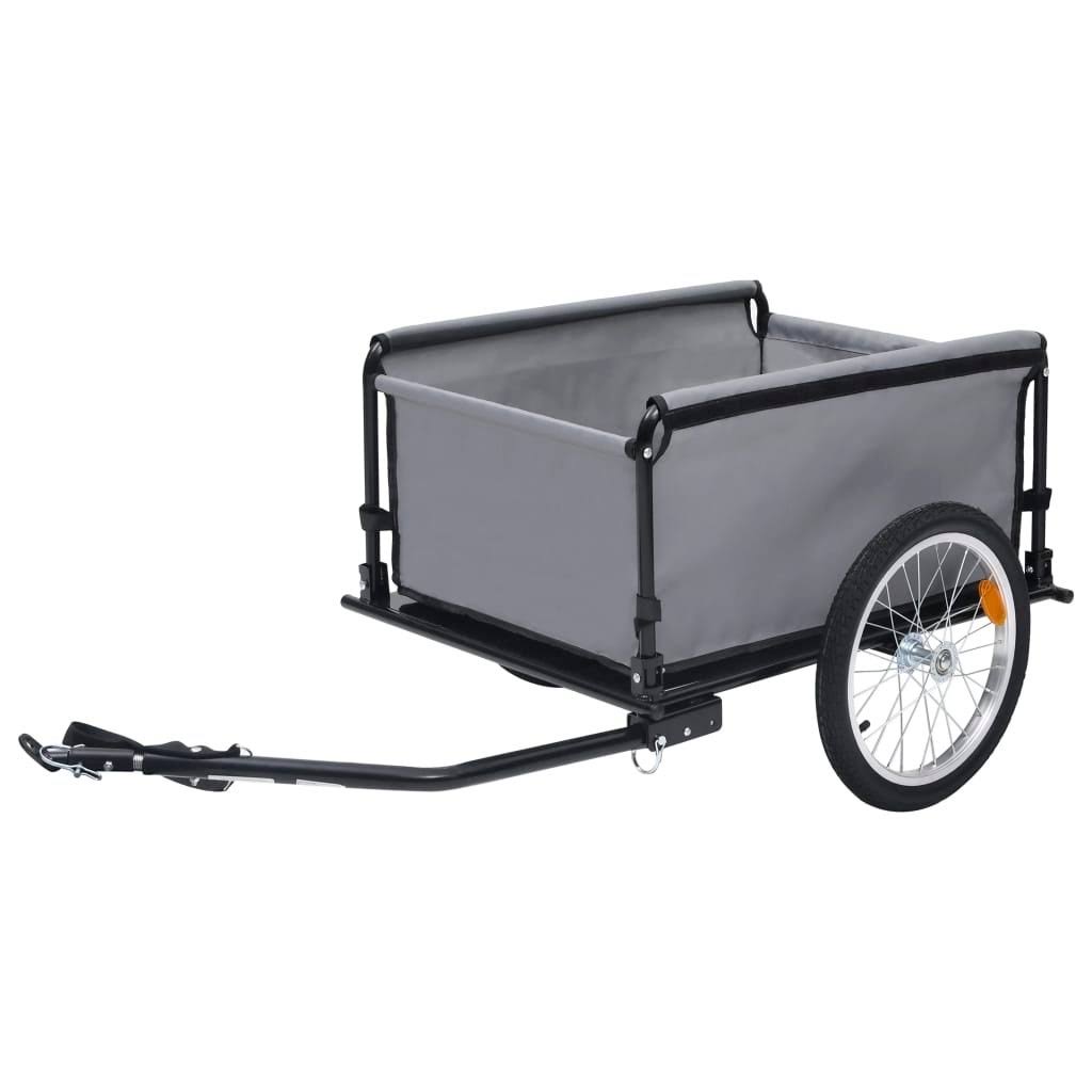 Gray and Orange Bike Cargo Trailer S1430