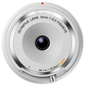 White 9mm f/8.0 Fisheye Body Cap Lens T9493