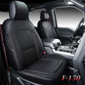 Red Waterproof Leather Front and Back Seat Covers 5 Pieces B860