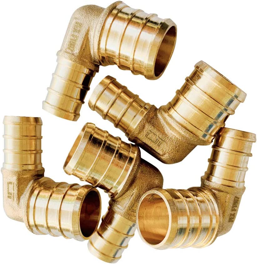 3/4 Inch 90 Degree Elbow Brass Crimp Fitting P29930