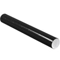 Mailing Tubes with Caps, 3x24, Black, 24/CS G1458