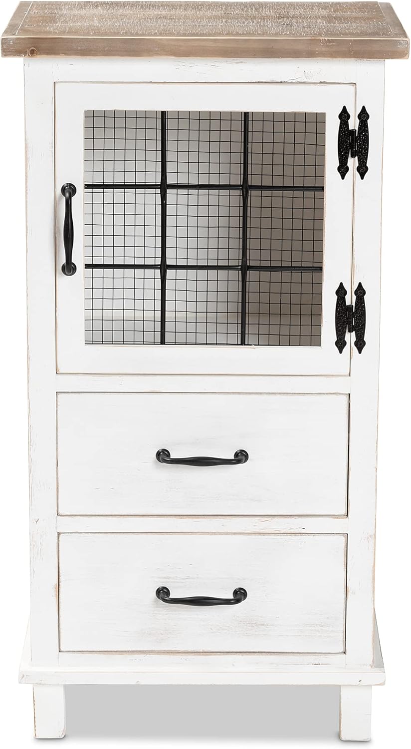 White/Oak Brown Shelving and Cabinets F47076