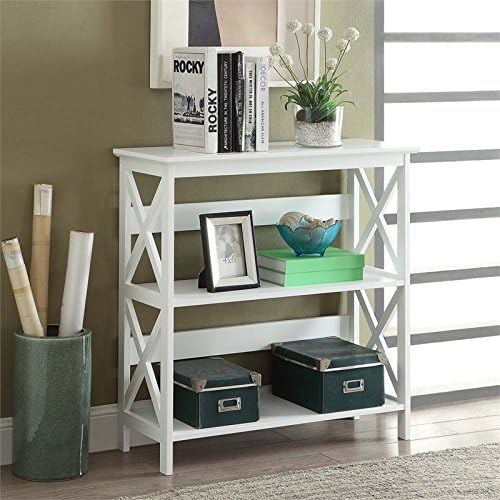 White 2 Shelf Bookcase S632