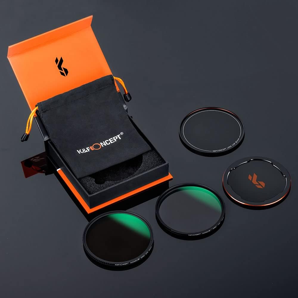 82mm Circular Polarizers Filter & MC UV Protection Filter Kit (2 pcs) with Lens Cap, 28 Multi-Layer Coatings P7950