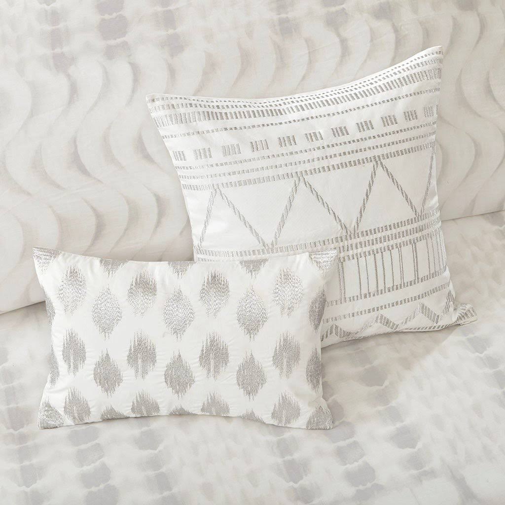 Grey King/Cal King Cotton Duvet Cover Mini Set P52141