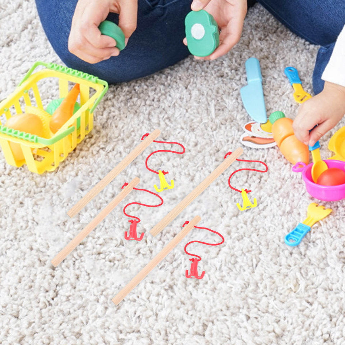 Magnetic Fishing Toys with Fishing Pole and Rods L813192