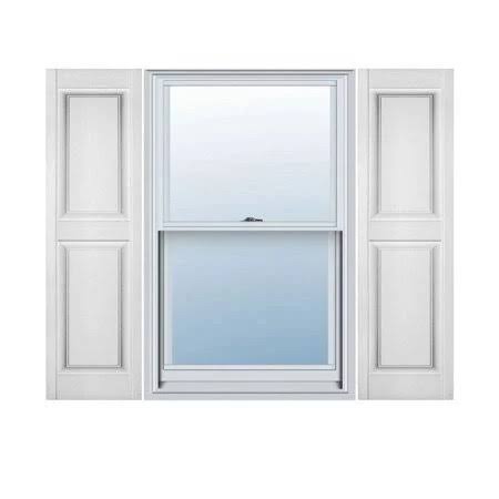 12 inch x 75 inch Vinyl Double Panel Shutters Q20467