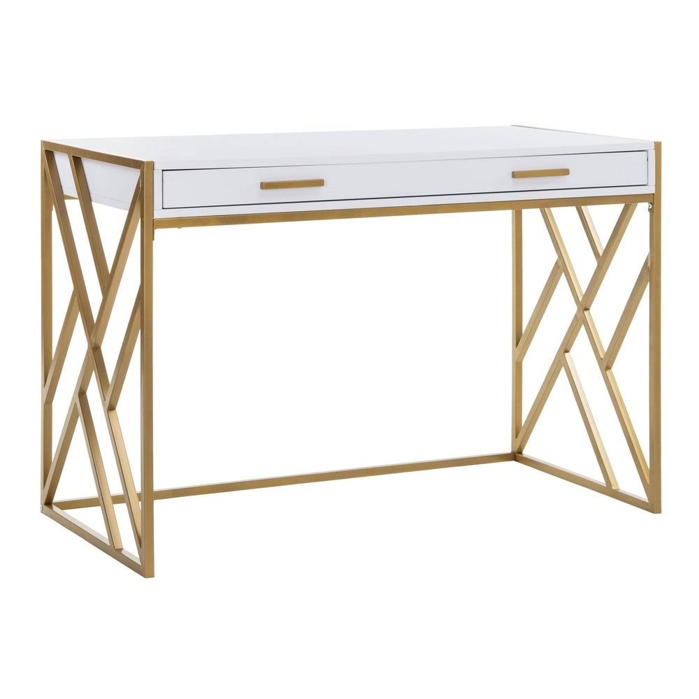 White 1 Drawer Desk P488682