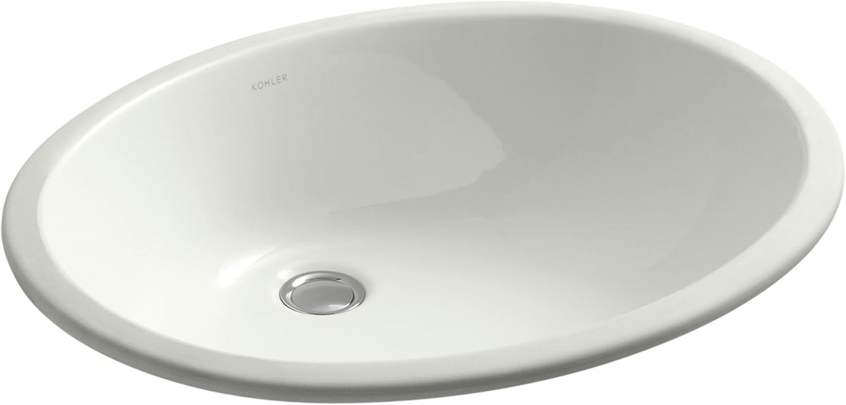 Biscuit Undercounter Bathroom Sink G1543