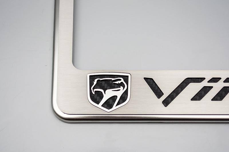 License Plate Frame CF Yellow M232