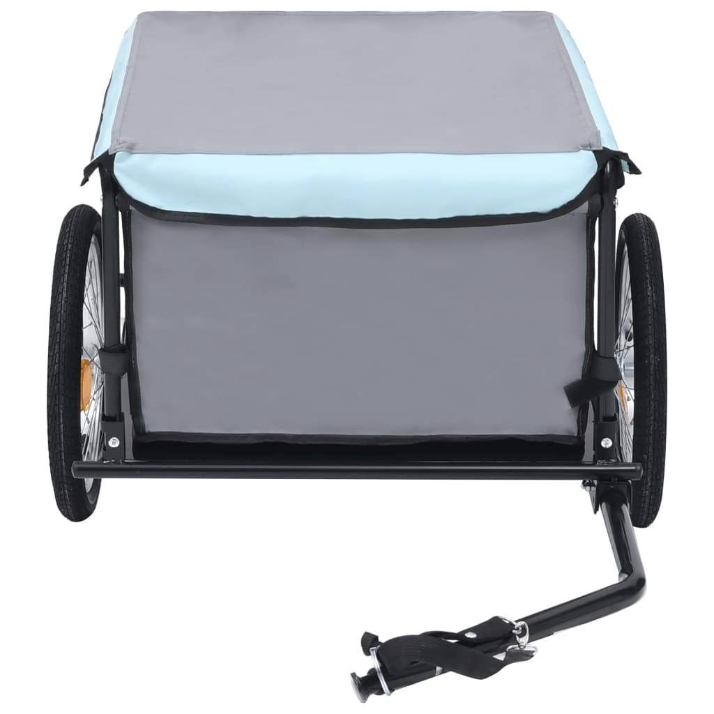 Gray and Orange Bike Cargo Trailer S1430