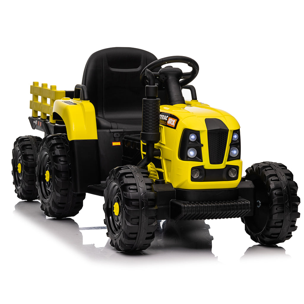 12V Ride-On Tractor with Trailer with Remote Control C17606