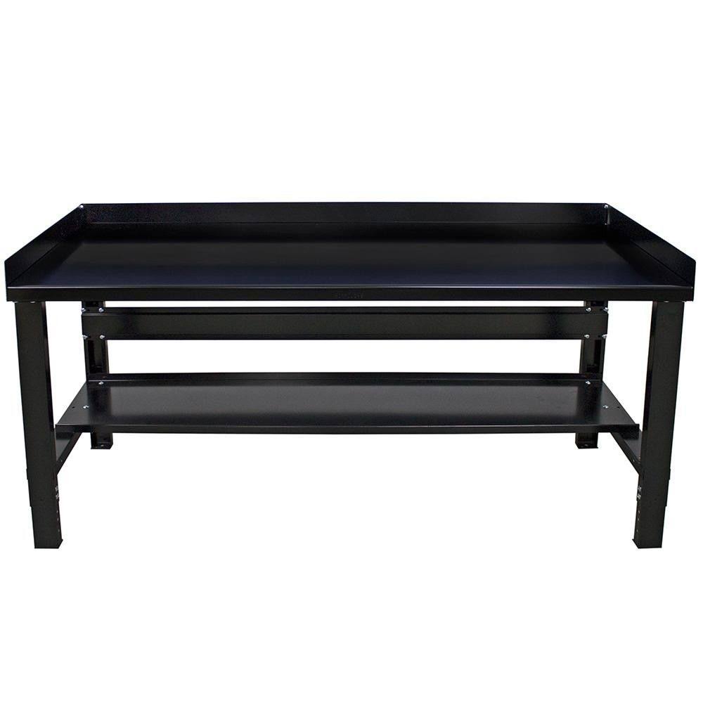 Adjustable Height Steel Top Workbench E638829
